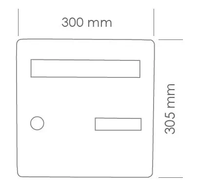 Dimensions façade d'encastrement