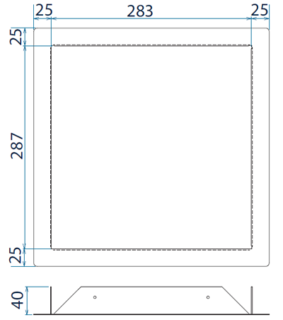 Dimensions cadre encastrement decobox