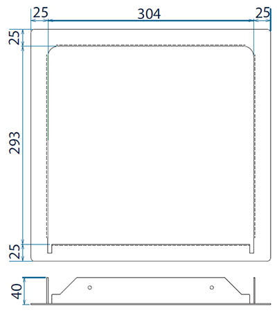 Dimensions cadre encastrement probat