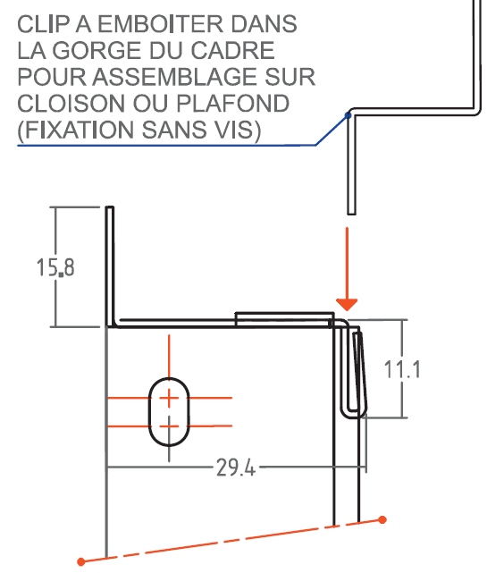 Schéma trappe standard