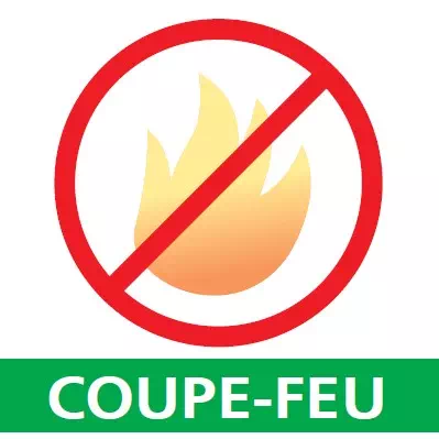 Logo coupe feu corbeilles