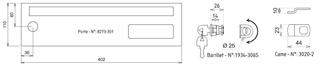 pièces détachées pour boite aux lettres arco