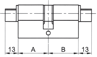 Schema cylindre à bouton triangle