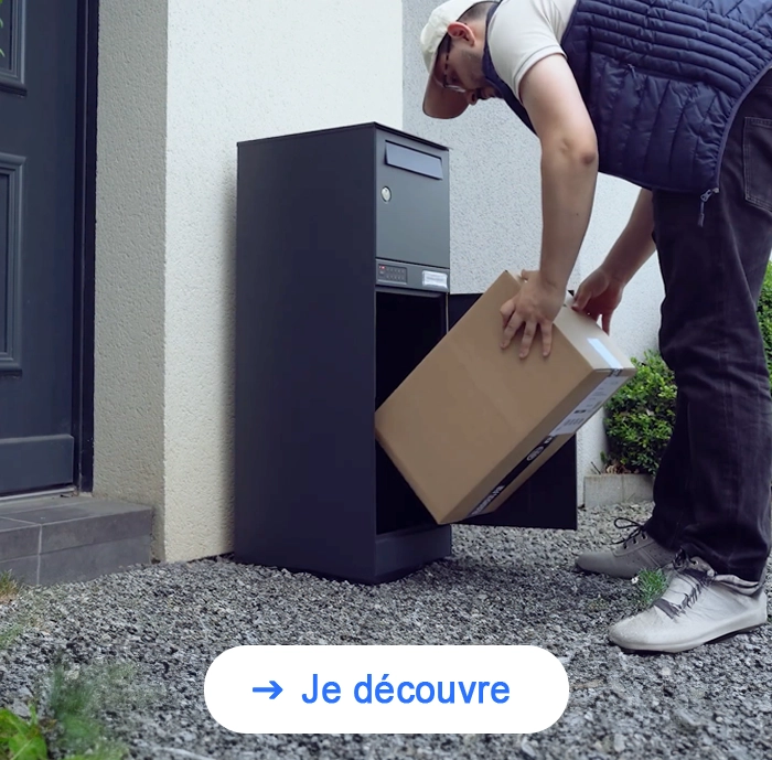 Réception de colis dans une boîte Kombibox